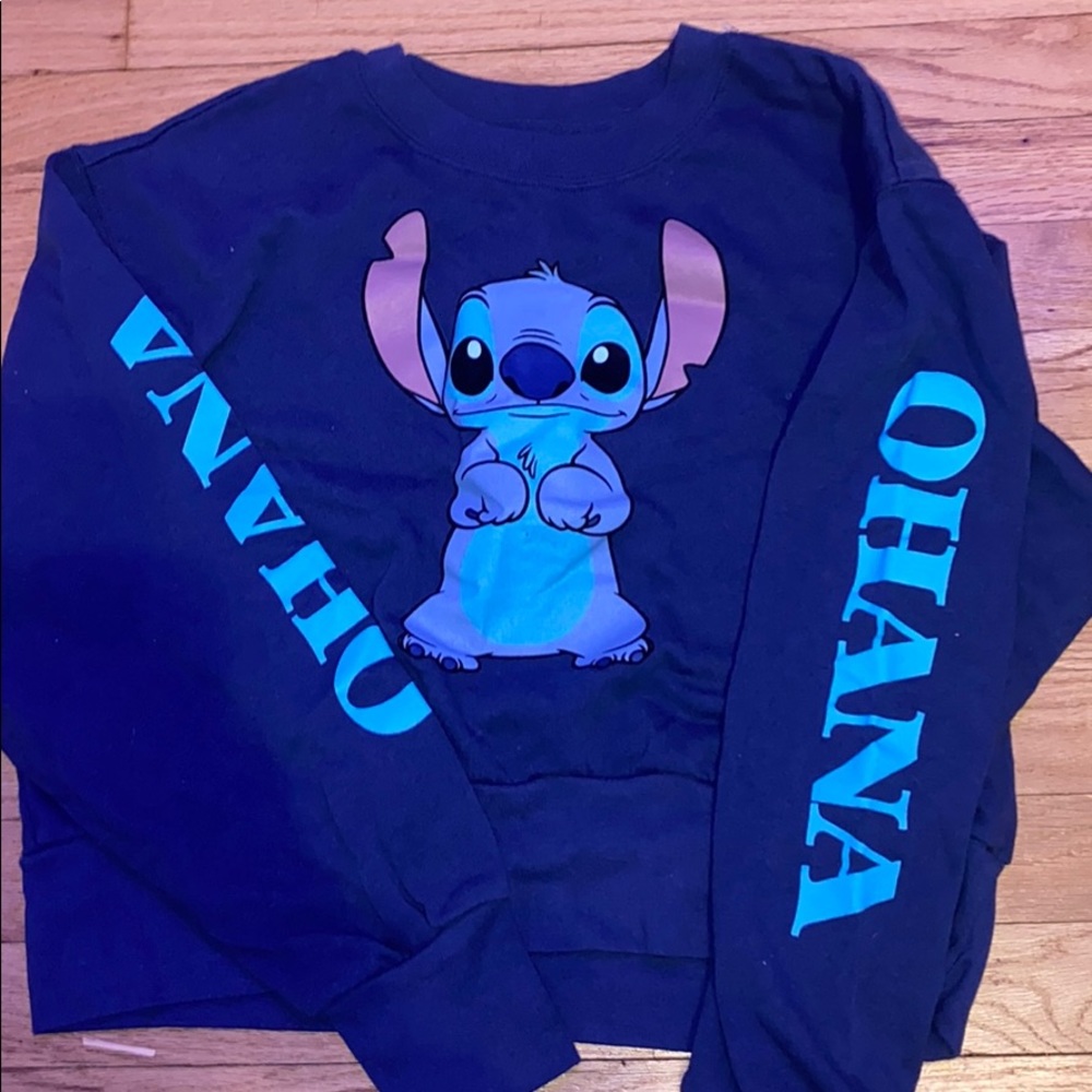 Stuck cropped crew neck